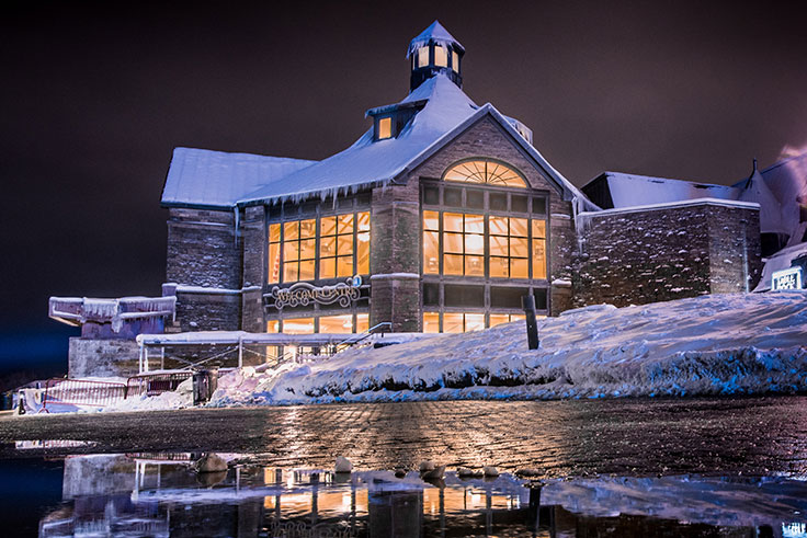 Table Rock Centre Grand Hall in winter