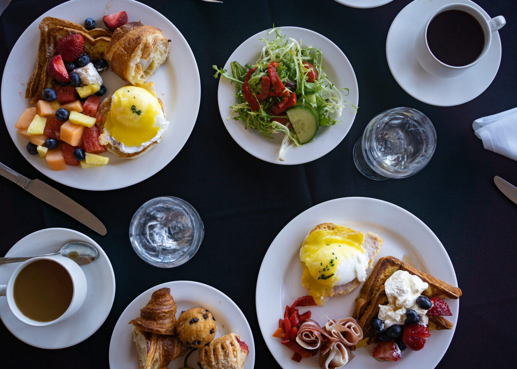 French Toast And Assorted Fruits