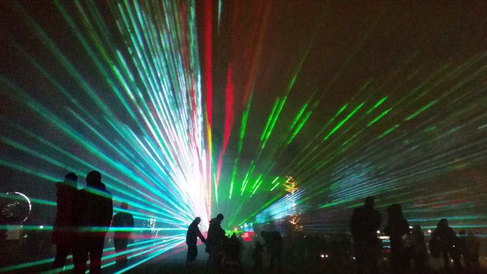 Winter Laser Light Show