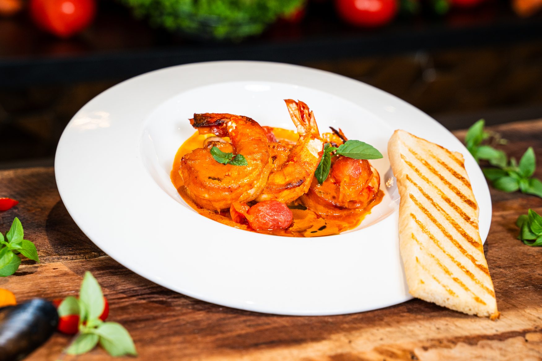 Honey Garlic Tiger Prawn